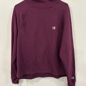 Champion Women's Maroon Turtleneck Sweater